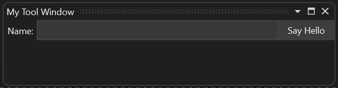 具有双向绑定和命令的工具窗口关系图。