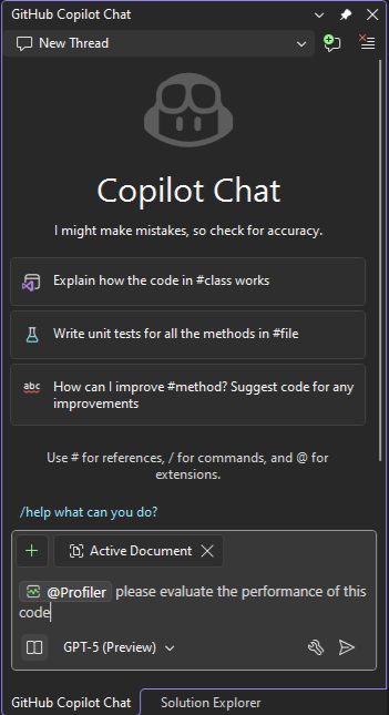 调用探查器代理的屏幕截图。