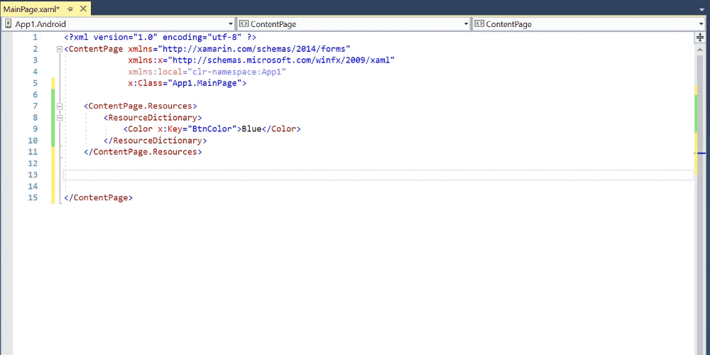 Xamarin.Forms XAML 编辑体验