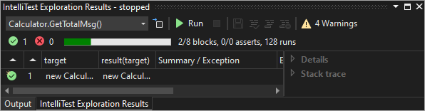 “浏览结果”窗口的屏幕截图。