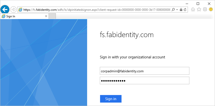 AD FS 测试 - 身份验证质询