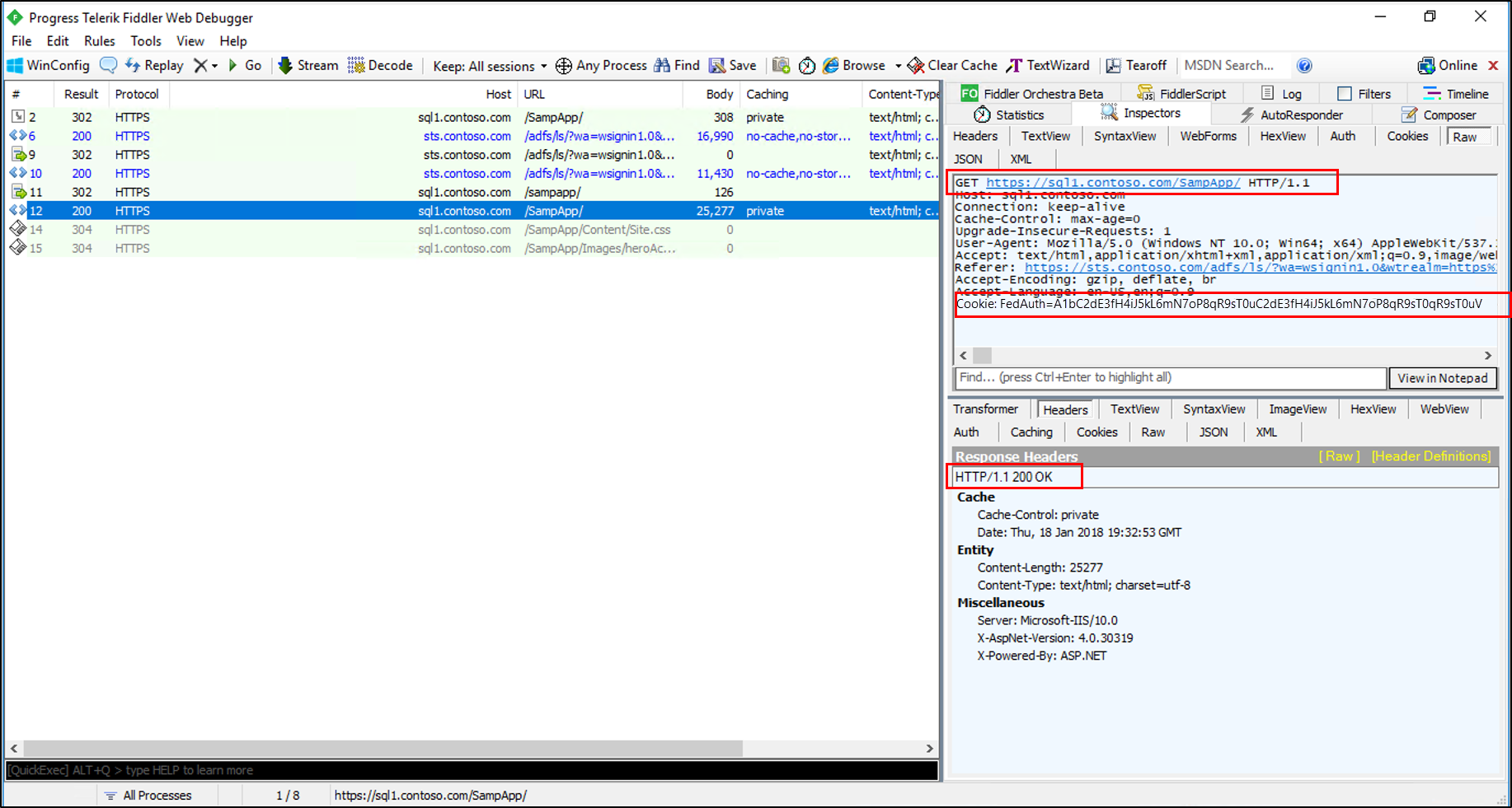 Fiddler 跟踪的最终确定