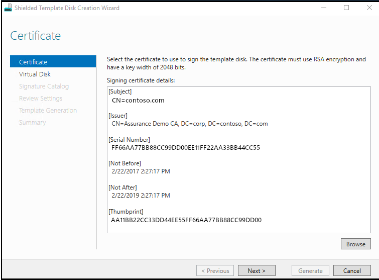 受防护的模板磁盘向导