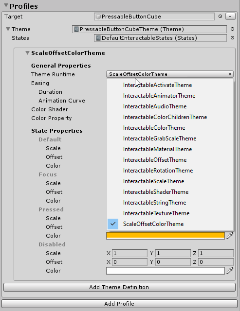 选择配置文件主题