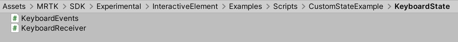 Keyboard state scripts
