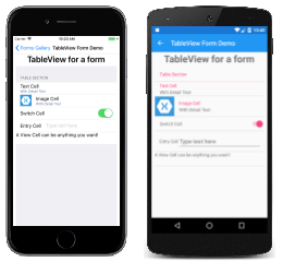 TableView 示例 TableView 示例
