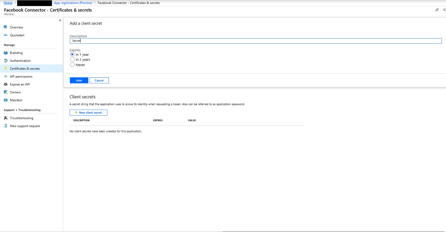 輸入密碼，然後選擇到期期間。