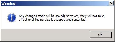 在「警告」對話方塊中,按一下「確定」。