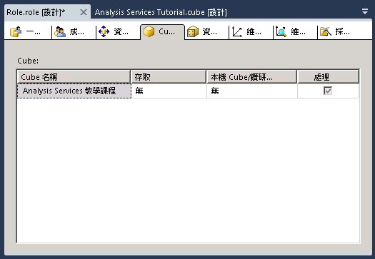 角色設計師的 Cube 索引標籤