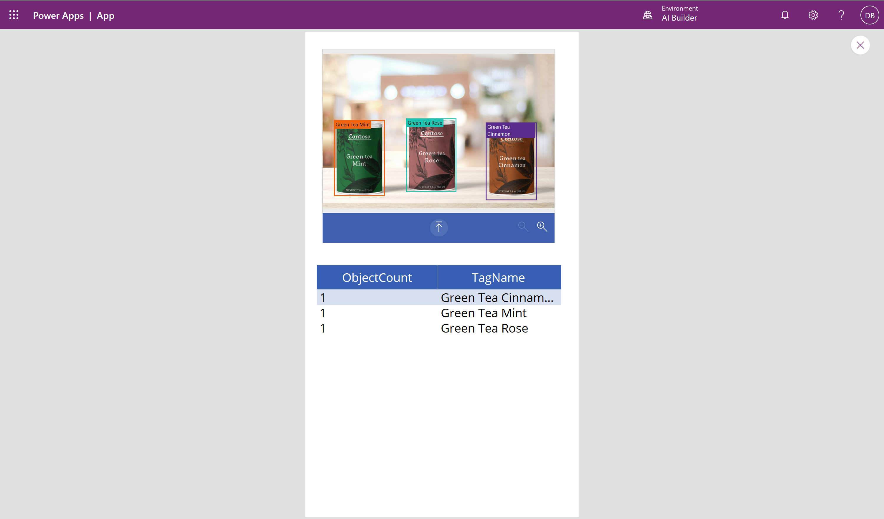Screenshot of the count of objects per Tag Name.